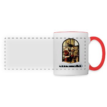 Santa Claus at home - Panoramic Mug - white/red - Front