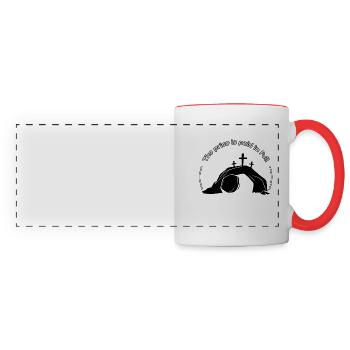 Le prix est payé en totalité - Mug panoramique contrasté et blanc - blanc/rouge - Devant