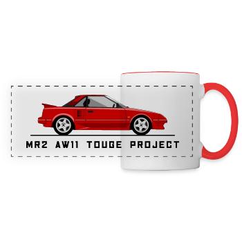 Retro MR2 AW11 Sportscar Red - Panoramatasse - Weiß/Rot - Vorne