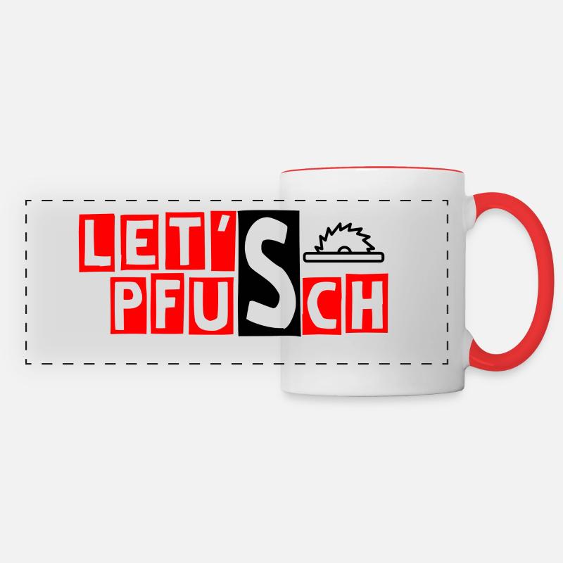 Let's Pfusch - Panoramatasse - Weiß/Rot