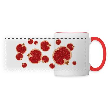 The scent of the pomegranate - Panoramic Mug - white/red - Front