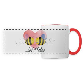 Let it Bee - Panoramatasse - Weiß/Rot - Vorne