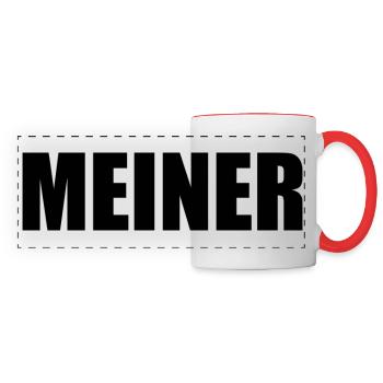 Panorama mug "MINE" - bow - Panoramic Mug - white/red - Front