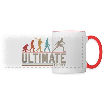 Ultimate Frisbee Evolution Disc Sport Fresbee Golf - Panoramatasse - Weiß/Rot - Vorne