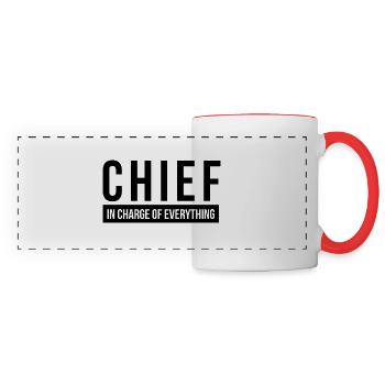 CHEF, DER FÜR ALLES VERANTWORTLICH IST - Panoramatasse - Weiß/Rot - Vorne
