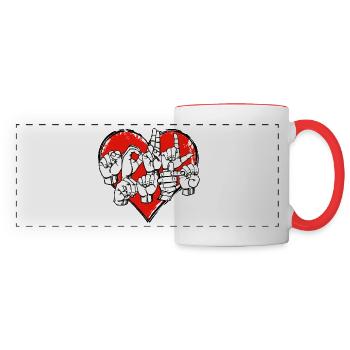 Soulmate - DGS Streetwear - Mug panoramique contrasté et blanc - blanc/rouge - Devant