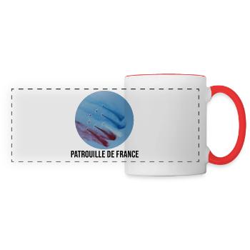Patrouille de France meeting aérien - Mug panoramique contrasté et blanc - blanc/rouge - Devant
