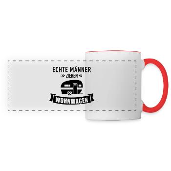Caravanes - Mug panoramique contrasté et blanc - blanc/rouge - Devant