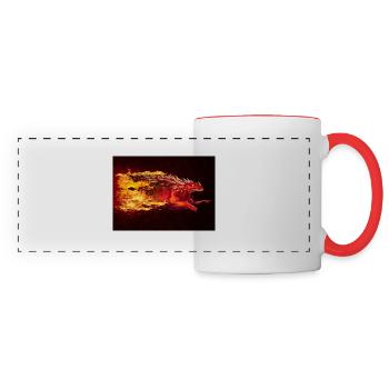 DRAGON SNAKE SUGAAR - Panoramic Mug - white/red - Front