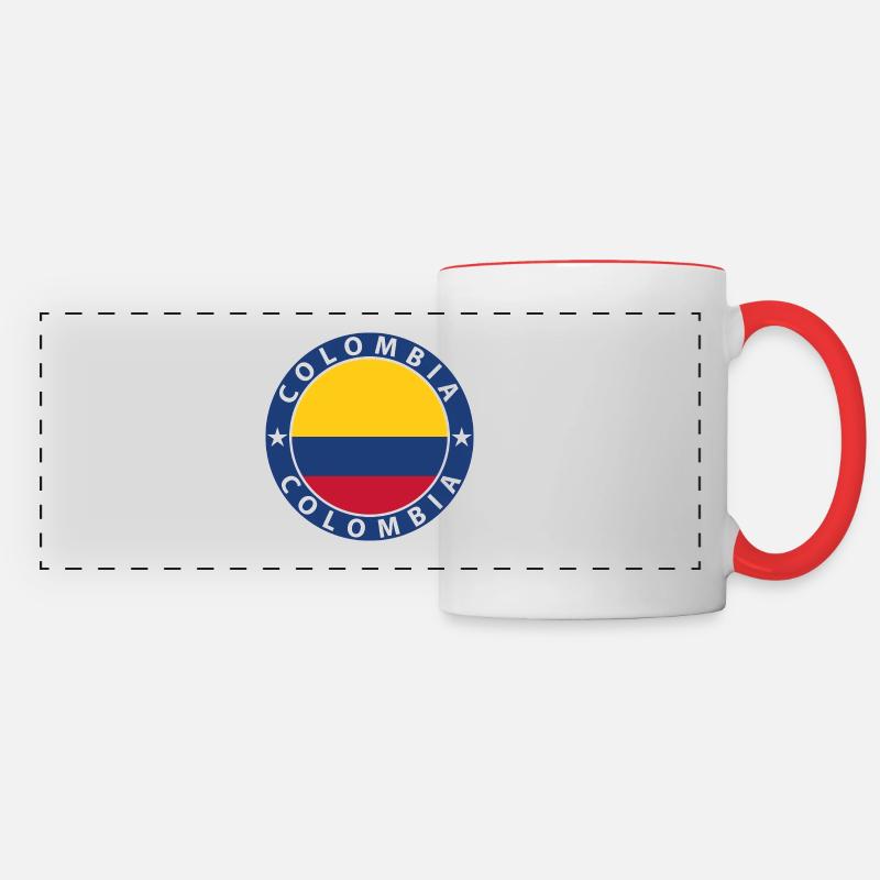 Colombia - Panoramic Mug - white/red