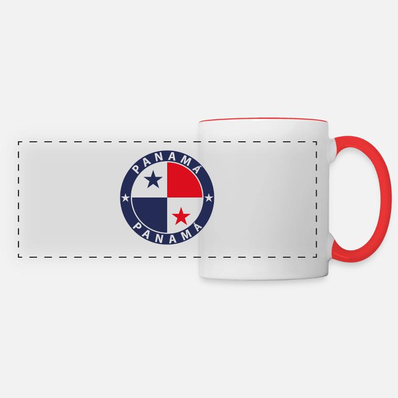 Panama - Panoramic Mug - white/red