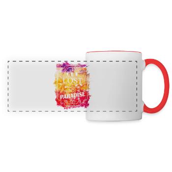 Get Lost in Paradise - Panoramic Mug - white/red - Front