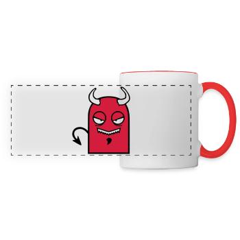 Kleiner Teufel (Comic Figur) - Panoramatasse - Weiß/Rot - Vorne