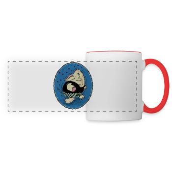 Vintage Elephant - Panoramic Mug - white/red - Front
