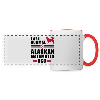 Alaskan Malamute - Panoramatasse - Weiß/Rot - Vorne