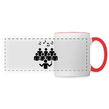 Choir - Panoramic Mug - white/red - Front