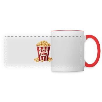Popcorn Costume Carnival - Panoramic Mug - white/red - Front