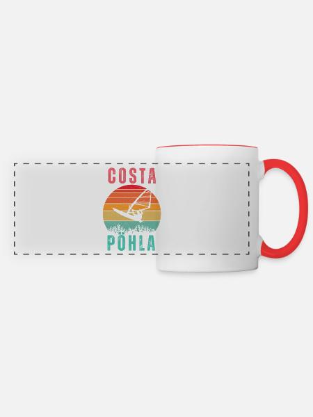 Costa Pöhla Windsurfen - Panoramatasse - Weiß/Rot