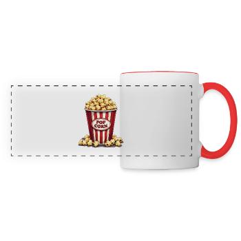 Maïs soufflé - Carnaval Fun - Mug panoramique contrasté et blanc - blanc/rouge - Devant