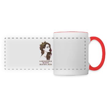 Godmother Aunt Godmother Baptismal Godchild - Panoramic Mug - white/red - Front