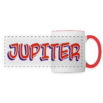 JUPITER Astro Text - Panoramic Mug - white/red - Front