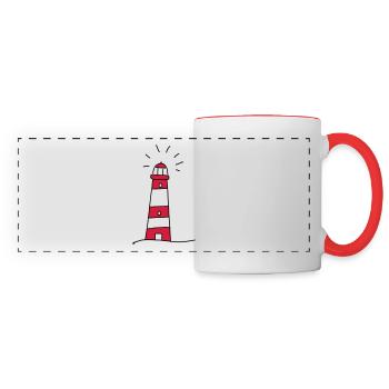 lighthouse - Panoramic Mug - white/red - Front