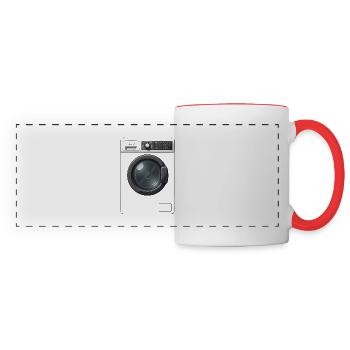 Costume de machine à laver Carnaval drôle Carnaval - Mug panoramique contrasté et blanc - blanc/rouge - Devant