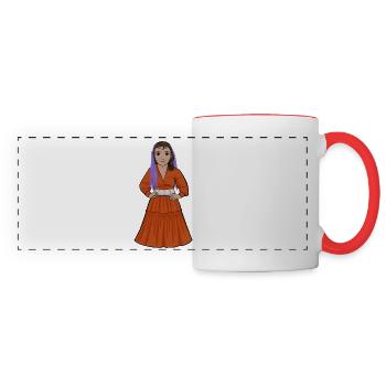 Katarina Taikon - Mug panoramique contrasté et blanc - blanc/rouge - Devant