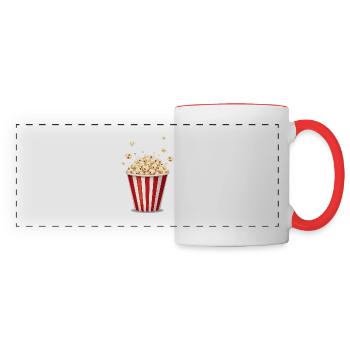 Carnival Popcorn - Funny Costume - Panoramic Mug - white/red - Front
