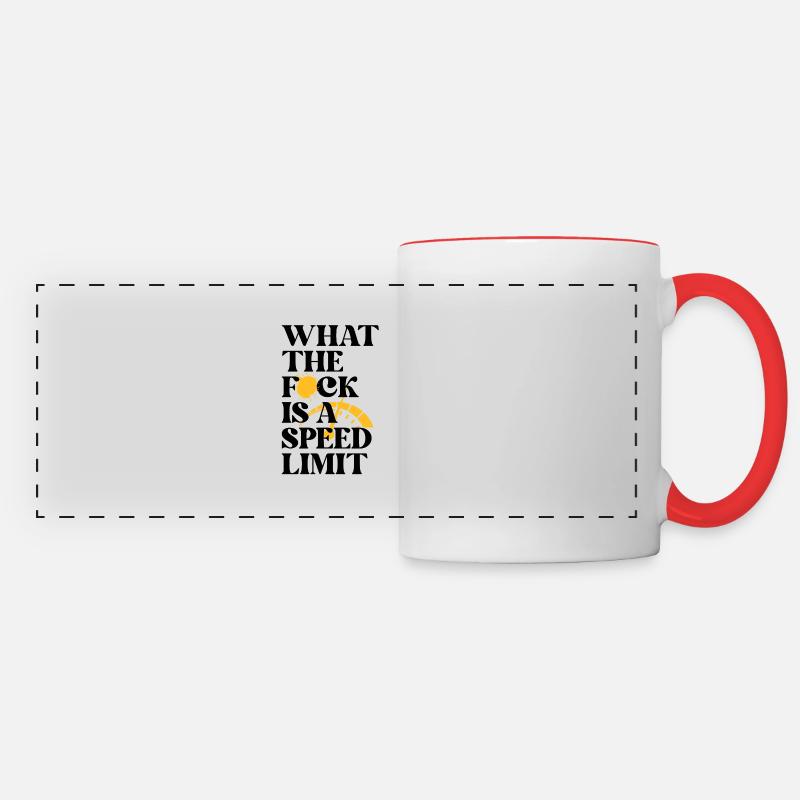 Car - Panoramic Mug - white/red
