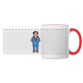 Uskan Mai - Mug panoramique contrasté et blanc - blanc/rouge - Devant
