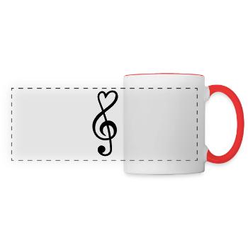 clef - Panoramic Mug - white/red - Front