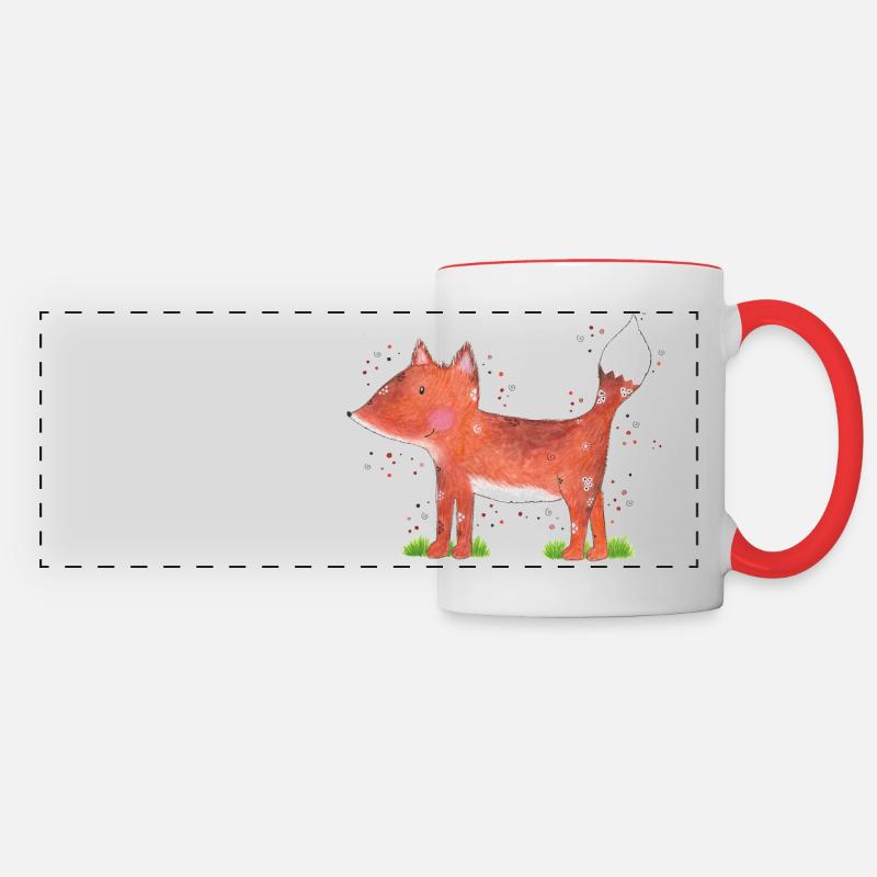 Fuchs Fox - Panoramic Mug - white/red