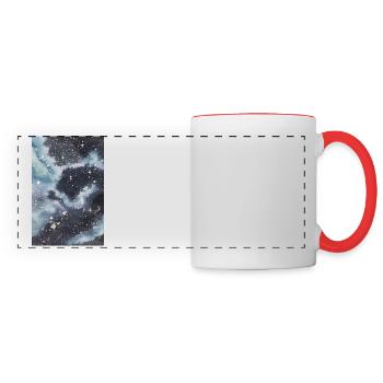 Galaxy Nebula Galaxie Nebel Nerd Astronomie space - Panoramatasse - Weiß/Rot - Vorne