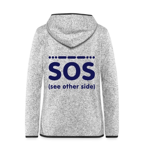 SOS - Vrouwen hoodie fleecejack