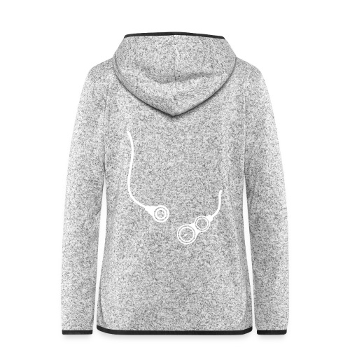 Voorkant logo - Vrouwen hoodie fleecejack