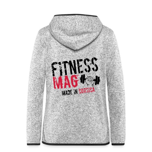 Fitness Mag made in corsica 100% Polyester - Veste à capuche polaire pour femmes
