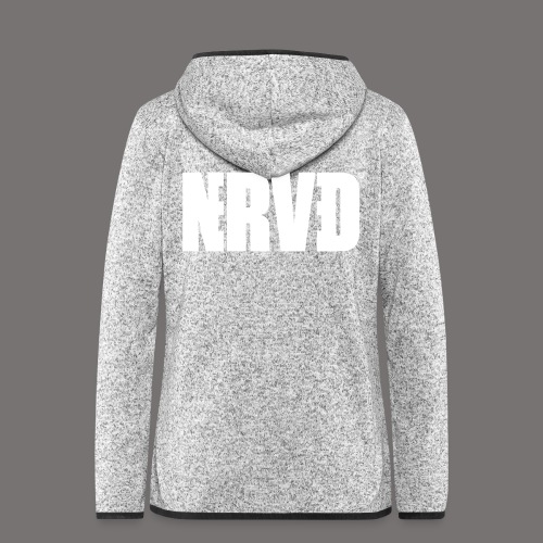 Official Nerved@ White Logotype - Women's Hooded Fleece Jacket