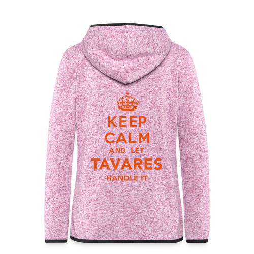 Keep Calm Tavares - Fleeceluvjacka dam