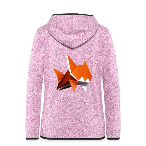 Jumping Cat Origami - Cat - Gato - Katze - Gatto - Women's Hooded Fleece Jacket