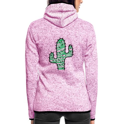 Kaktus sehr stachelig - Frauen Kapuzen-Fleecejacke