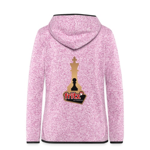 Fritz 19 Chess King and Pawn - Women's Hooded Fleece Jacket