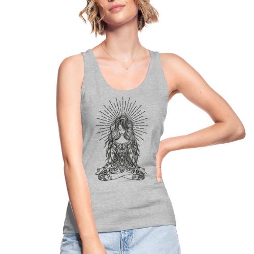 Yogagirl Boho Style Hippie in tiefer Meditation - Frauen Bio Tank Top von Stanley & Stella