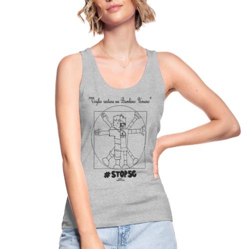 maglietta Voglio Restare Un Bambino Umano - Top ecologico da donna di Stanley & Stella
