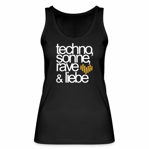 Techno Sonne Rave & Liebe Sommer Musik Festivals - Stanley/Stella Frauen Bio Tank Top