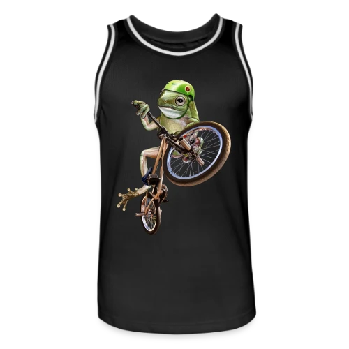 Grenouille BMX : Le Rider des Marais - Maillot de basket Homme