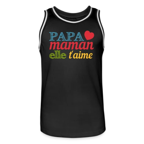 Bébé t'aime : Le message d'amour pour ma moitié - Maillot de basket Homme