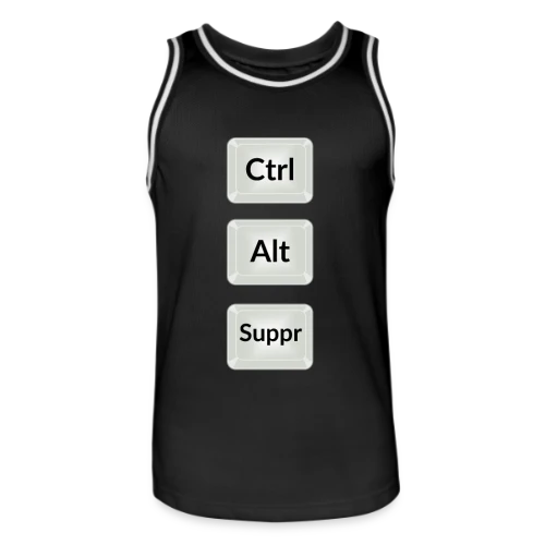 Ctrl Alt Suppr : Redémarrez l'Humour - Maillot de basket Homme