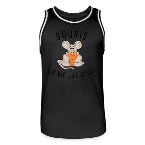 T-shirt Souris : La Vie est Belle ! - Maillot de basket Homme