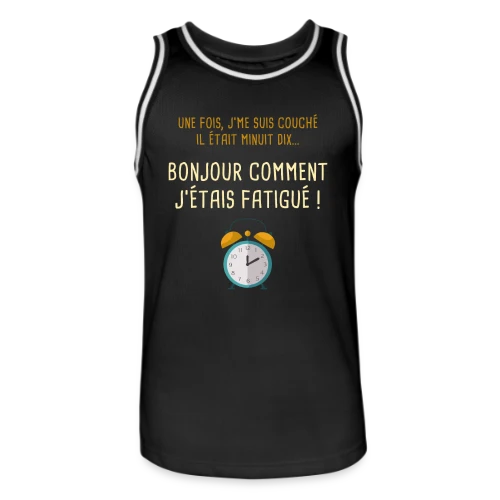 Minuit Dix : L'Heure Fatale du Coucher - Maillot de basket Homme